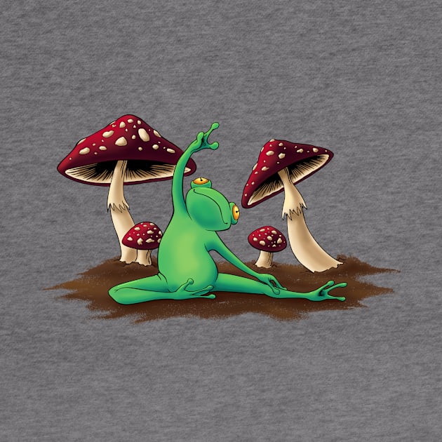 Yoga frog by cb-illustratie